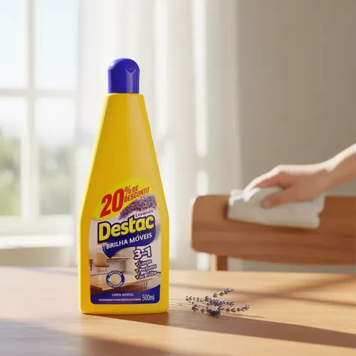 Lustra Móveis 3 em 1 da Destac: Limpeza e Perfume para seus Móveis 2 Lustra Móveis 3 em 1 da Destac: Limpeza e Perfume para seus Móveis