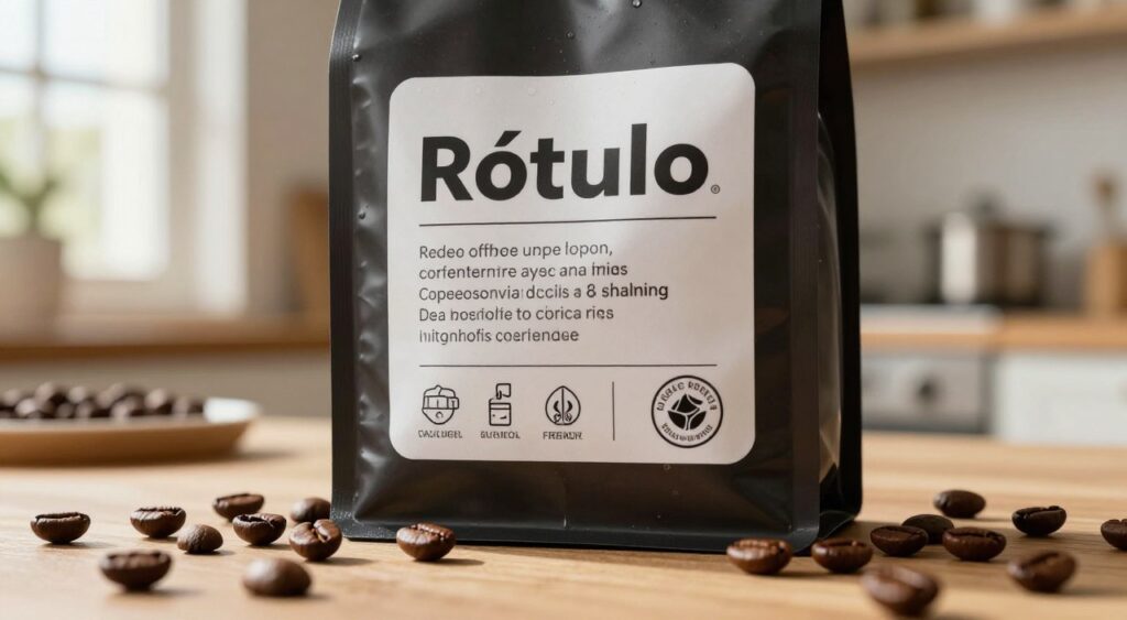 rótulo café soluvel